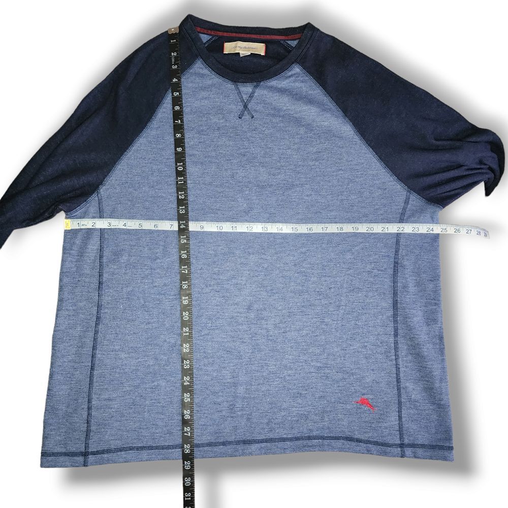 Tommy Bahama Sweater Mens XL Long Sleeve Sweatshirt Blue Navy Crew Neck Outdoors - Picture 6 of 6
